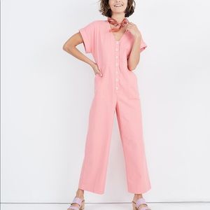 Madewell button front day jumpsuit